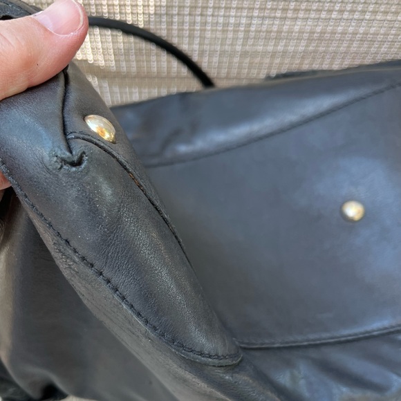 GUCCI LADIES SABRINA BOSTON BLACK RUFFLE TOTE BAG - Picture 14 of 17